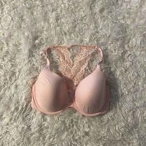 Victoria's Secret Body By Victoria Pink Racerback Perfect Coverage bra 34DD